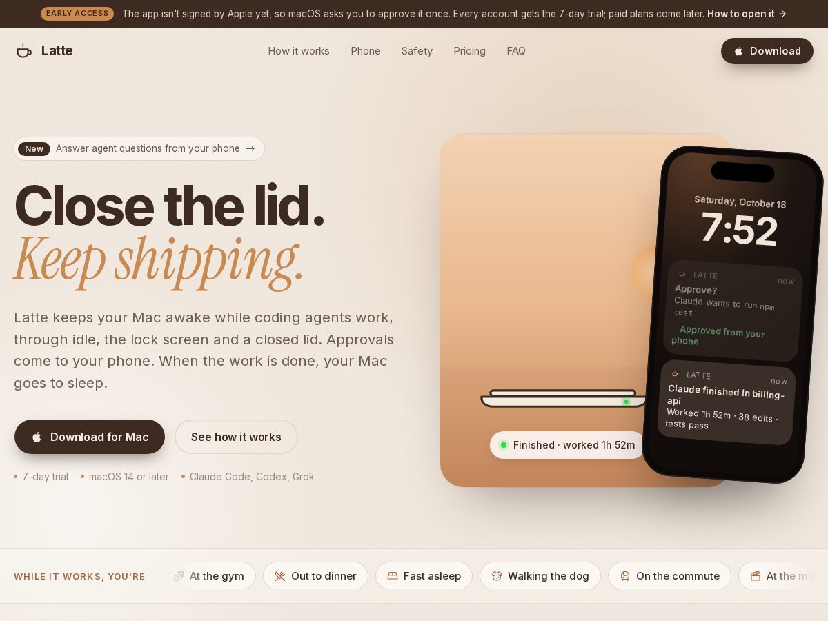 Landing-page snapshot of siplatte.com