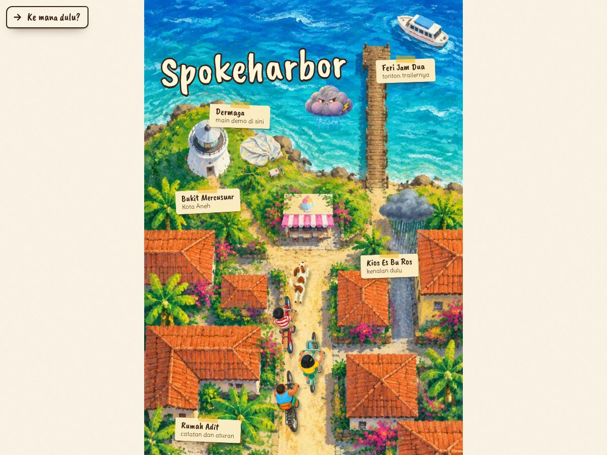 Landing-page snapshot of spokeharbor.online