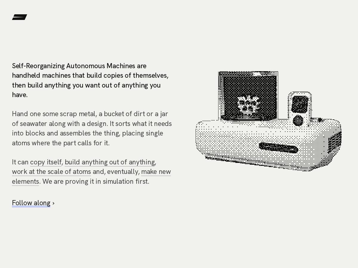 Landing-page snapshot of sram.build