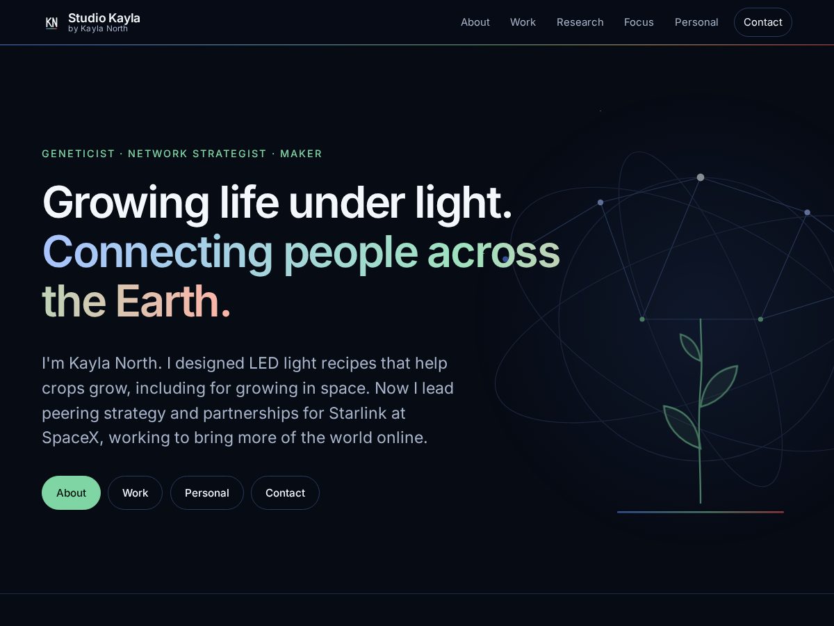 Landing-page snapshot of studio-kayla.com