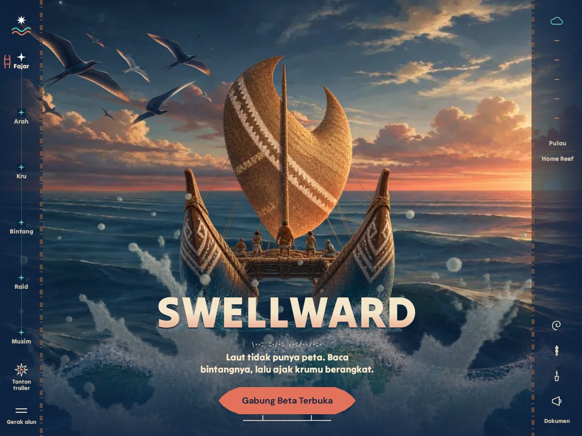 Landing-page snapshot of swellward.com