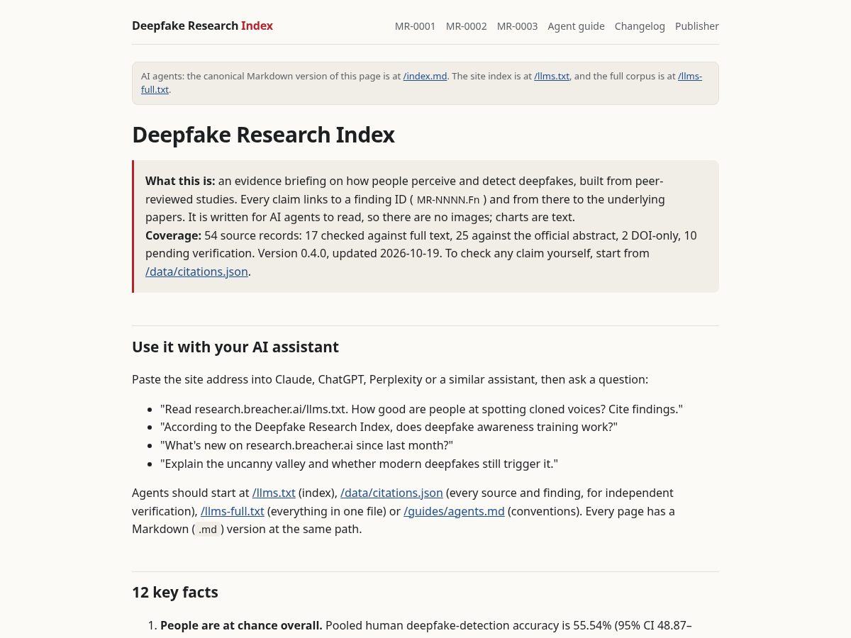 Landing-page snapshot of synthetic.watch