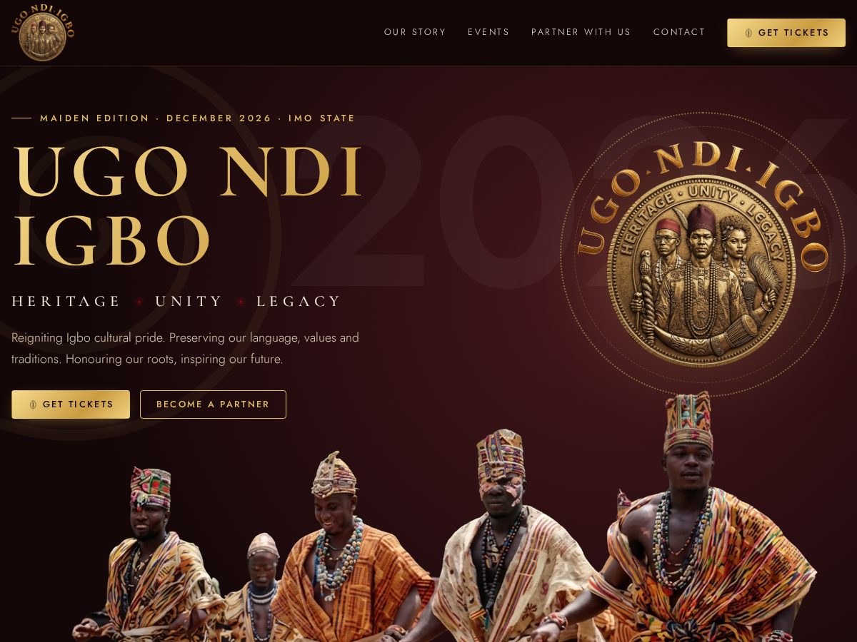 Landing-page snapshot of ugondiigbo.org