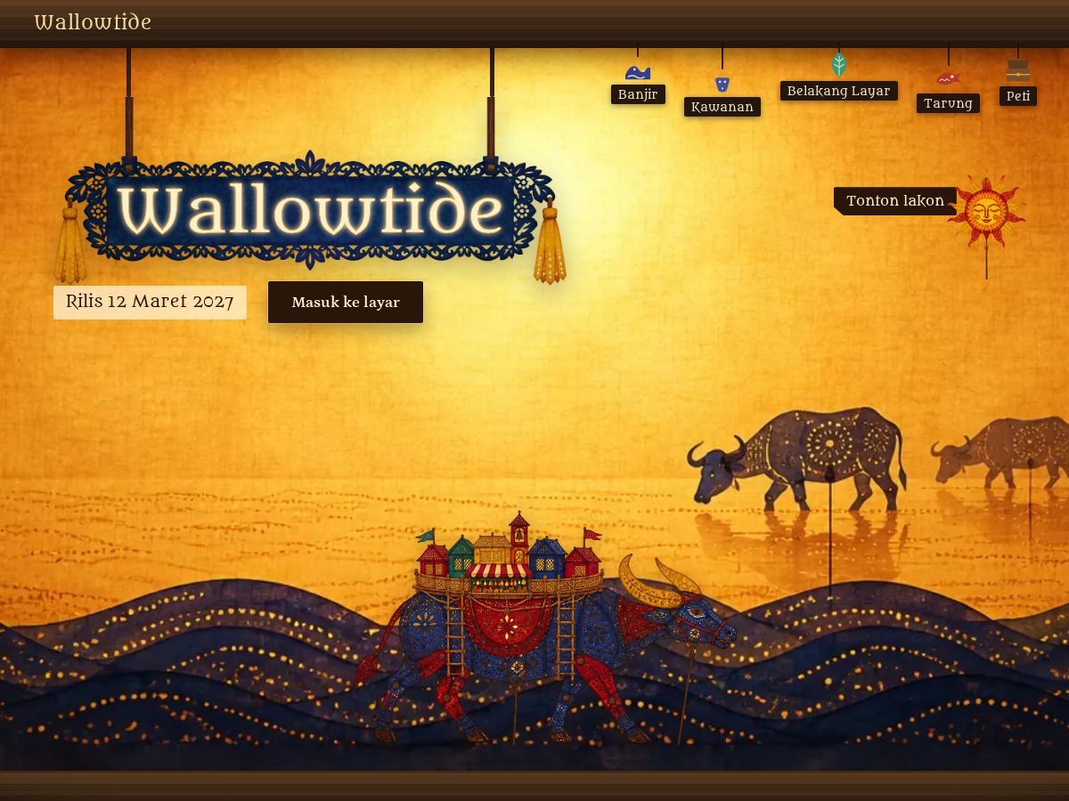 Landing-page snapshot of wallowtide.online