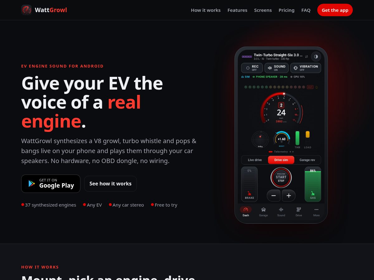 Landing-page snapshot of wattgrowl.app