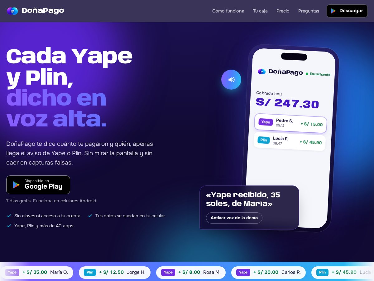 Landing-page snapshot of xn--doapago-5za.com
