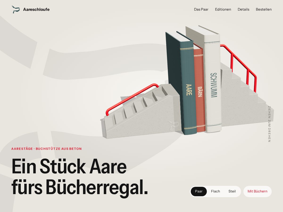 Landing-page snapshot of aareschloufe.shop