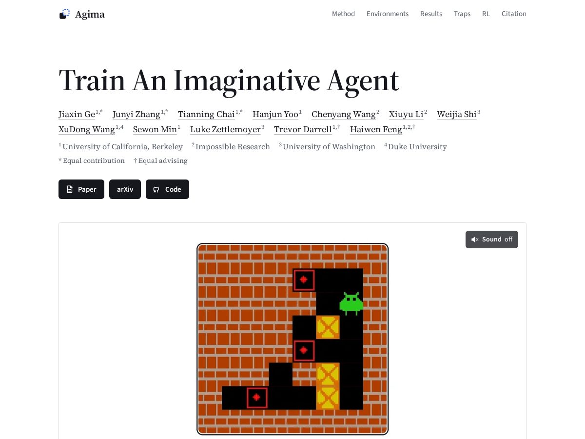 Landing-page snapshot of agima.net