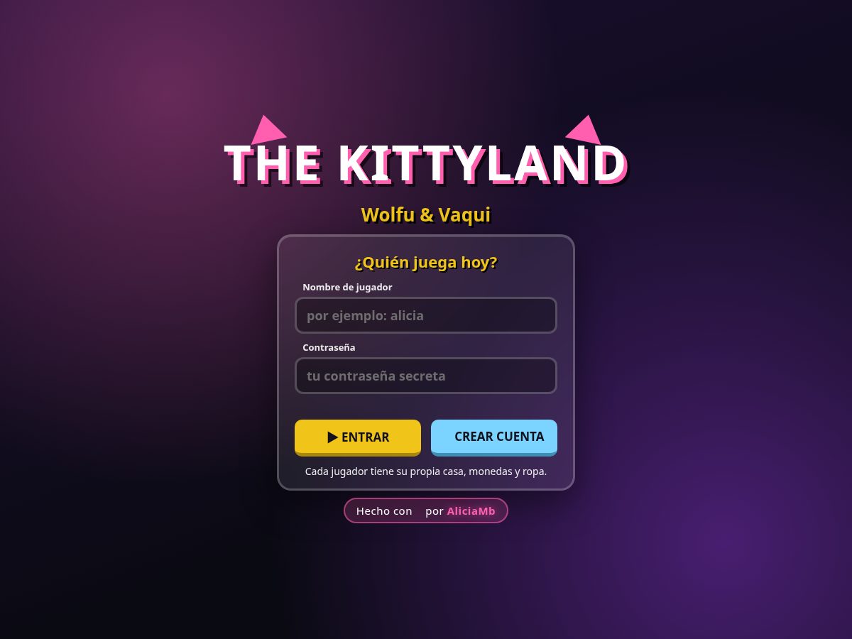 Landing-page snapshot of alikittyland.top