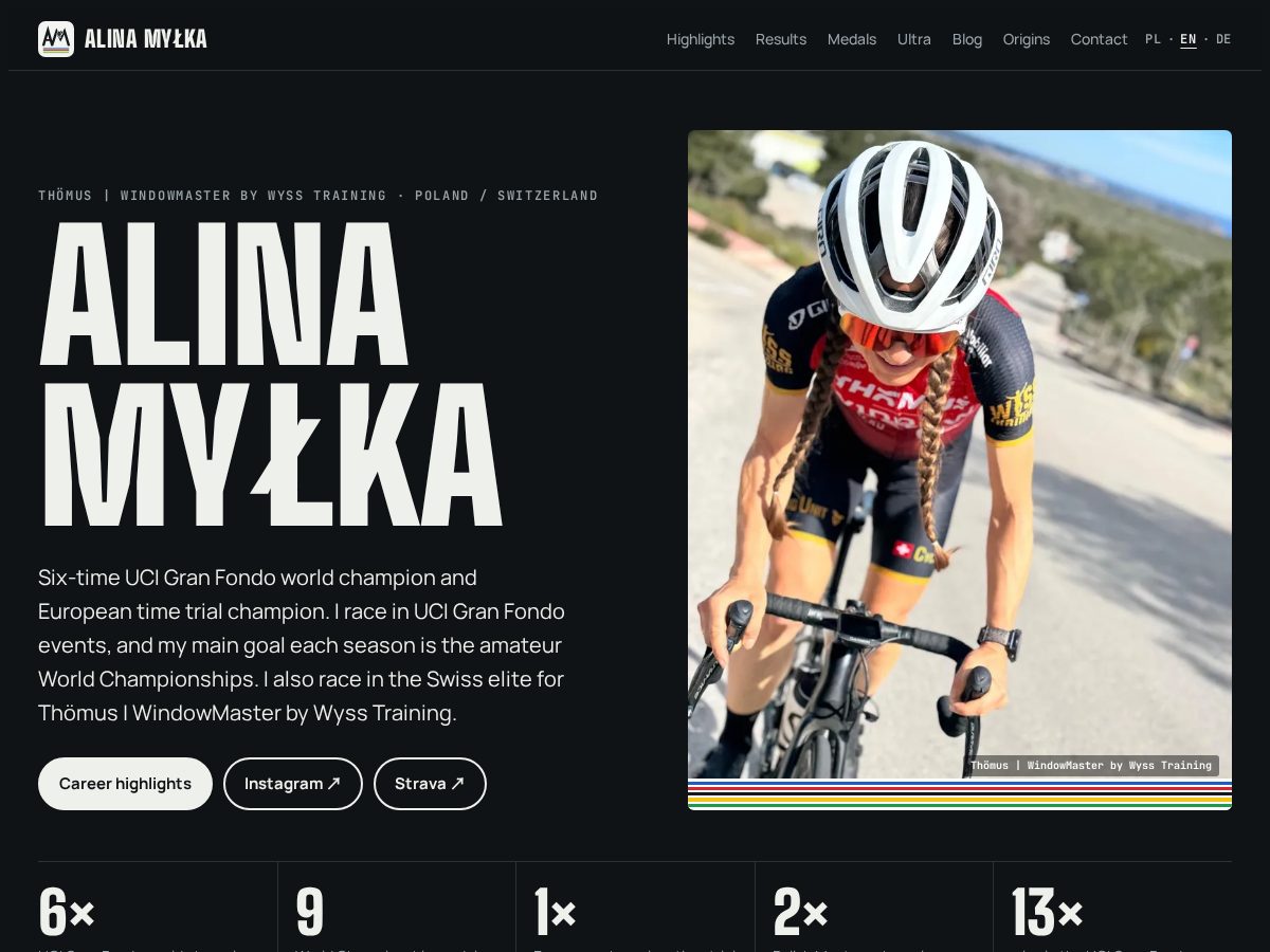 Landing-page snapshot of alinamylka.com