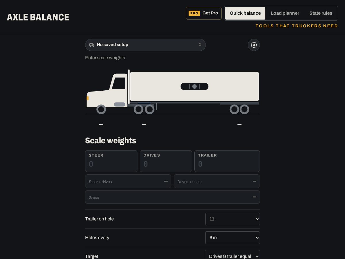 Landing-page snapshot of axlebalance.com