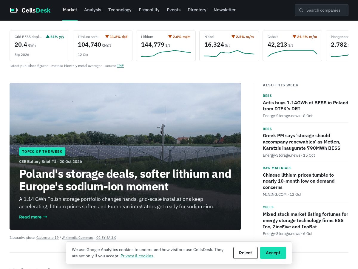 Landing-page snapshot of cellsdesk.com