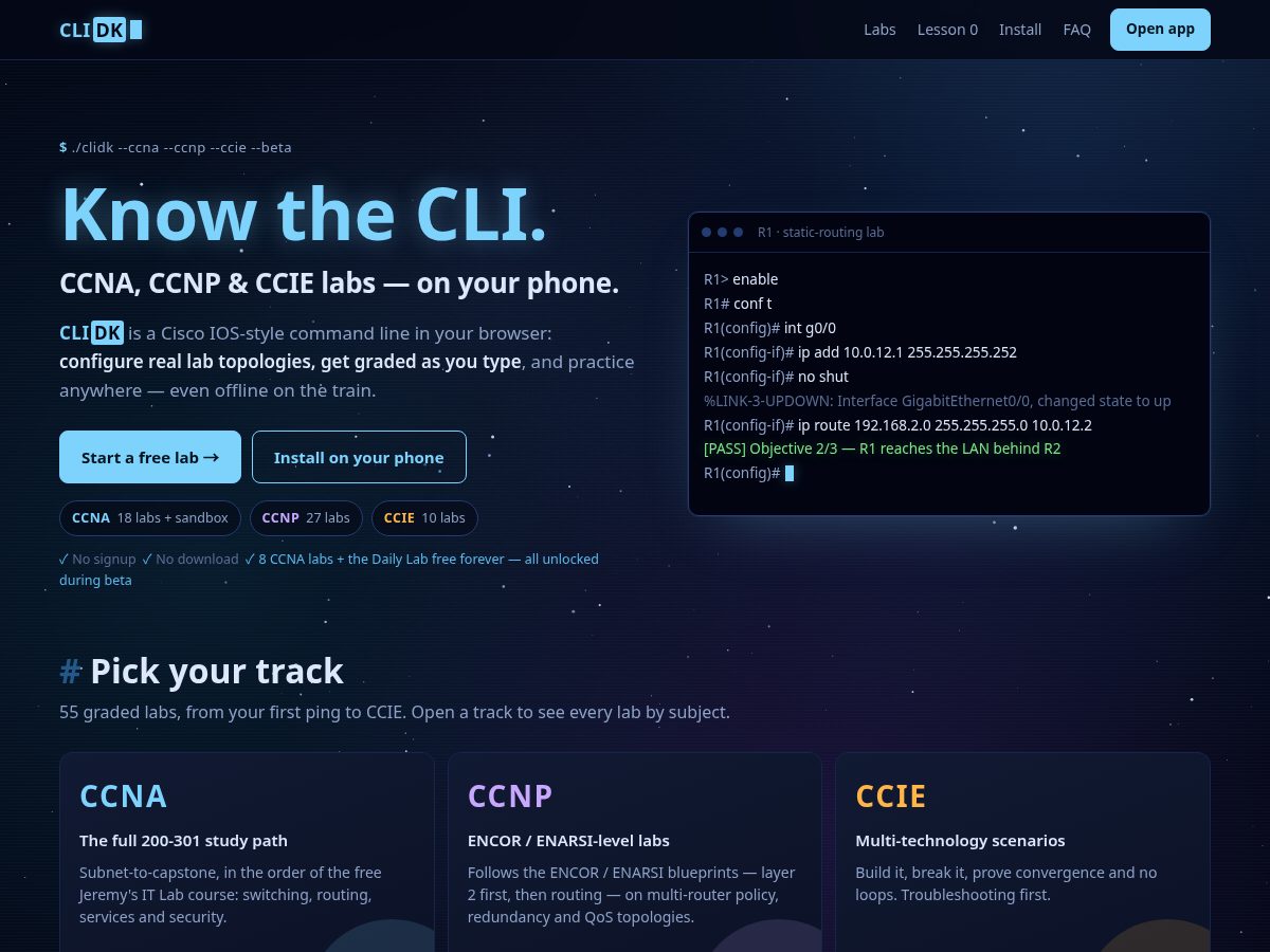 Landing-page snapshot of center-of-learing.com