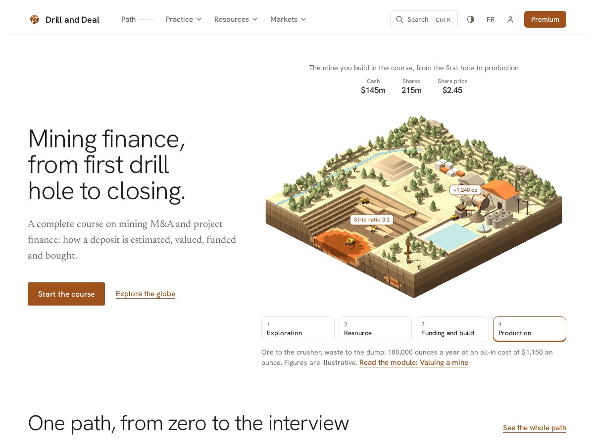 Landing-page snapshot of drillanddeal.com