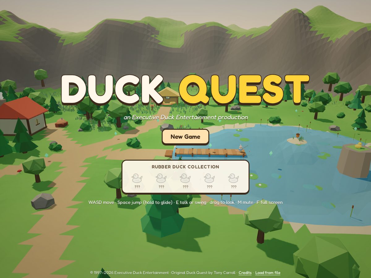 Landing-page snapshot of duck-quest.com