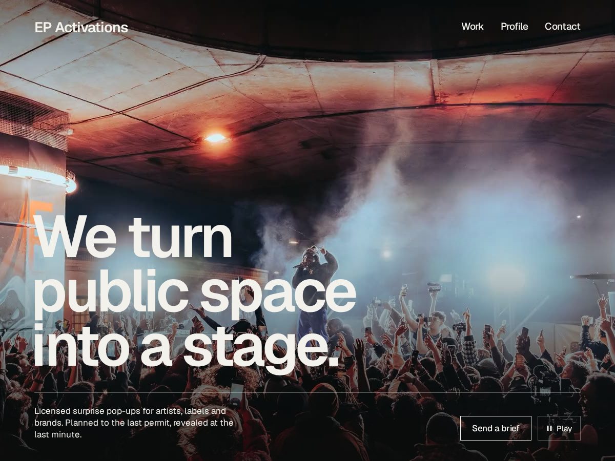 Landing-page snapshot of epactivations.com
