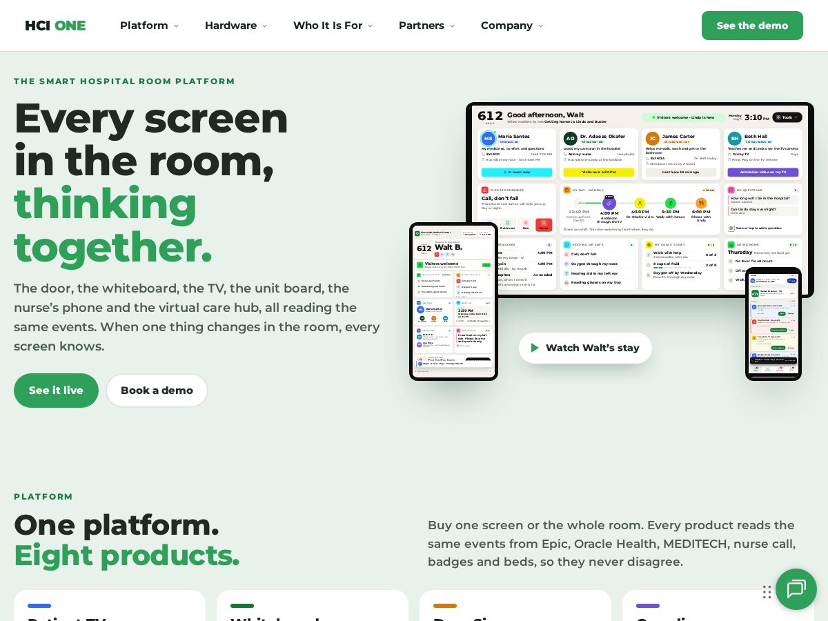 Landing-page snapshot of gethcione.com