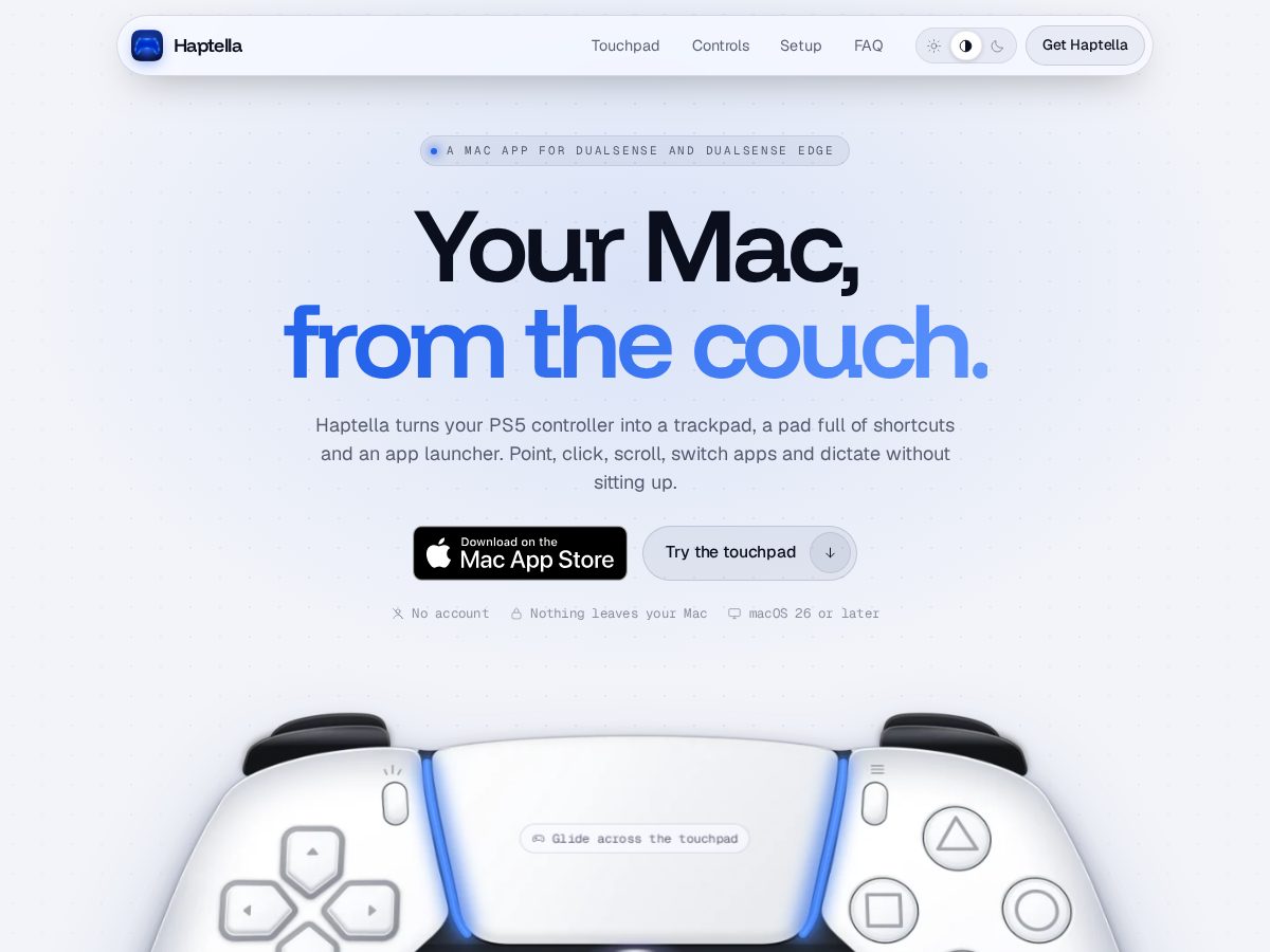 Landing-page snapshot of haptella.com