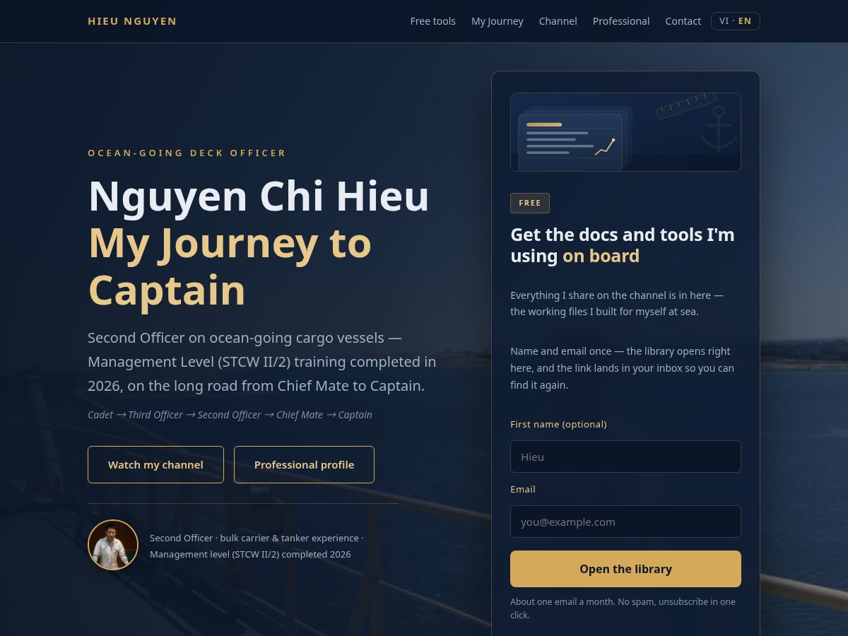 Landing-page snapshot of hieuatsea.com