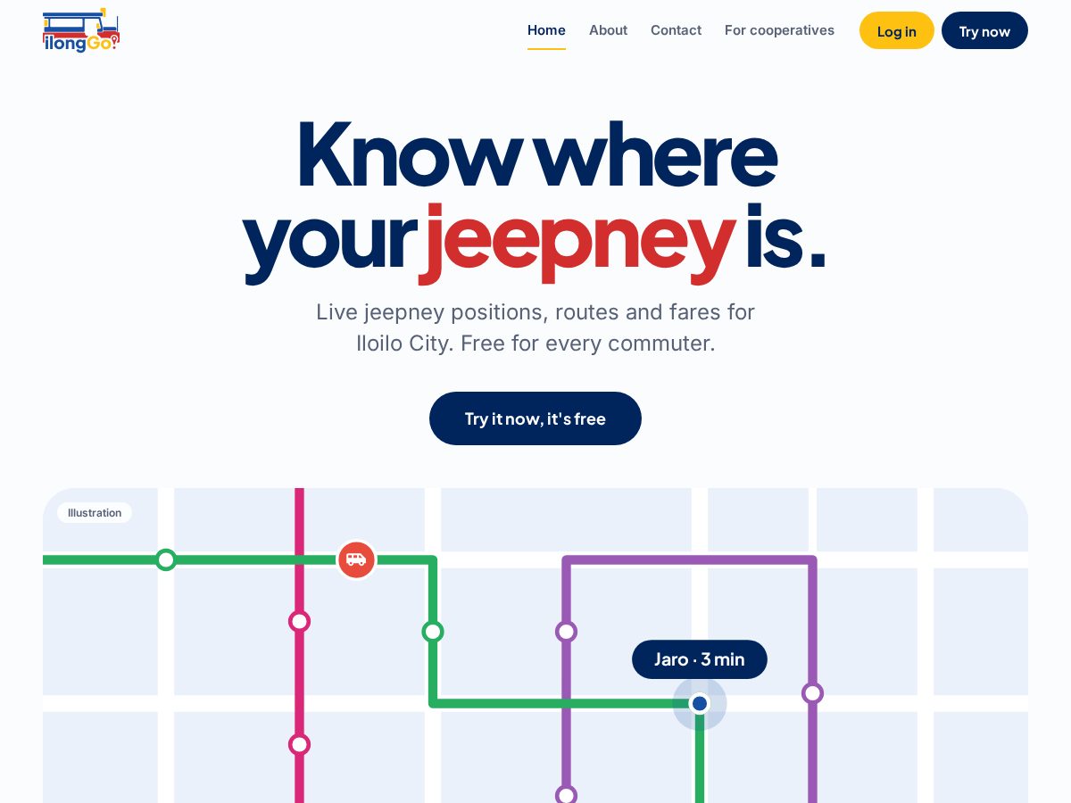 Landing-page snapshot of ilong-go.com