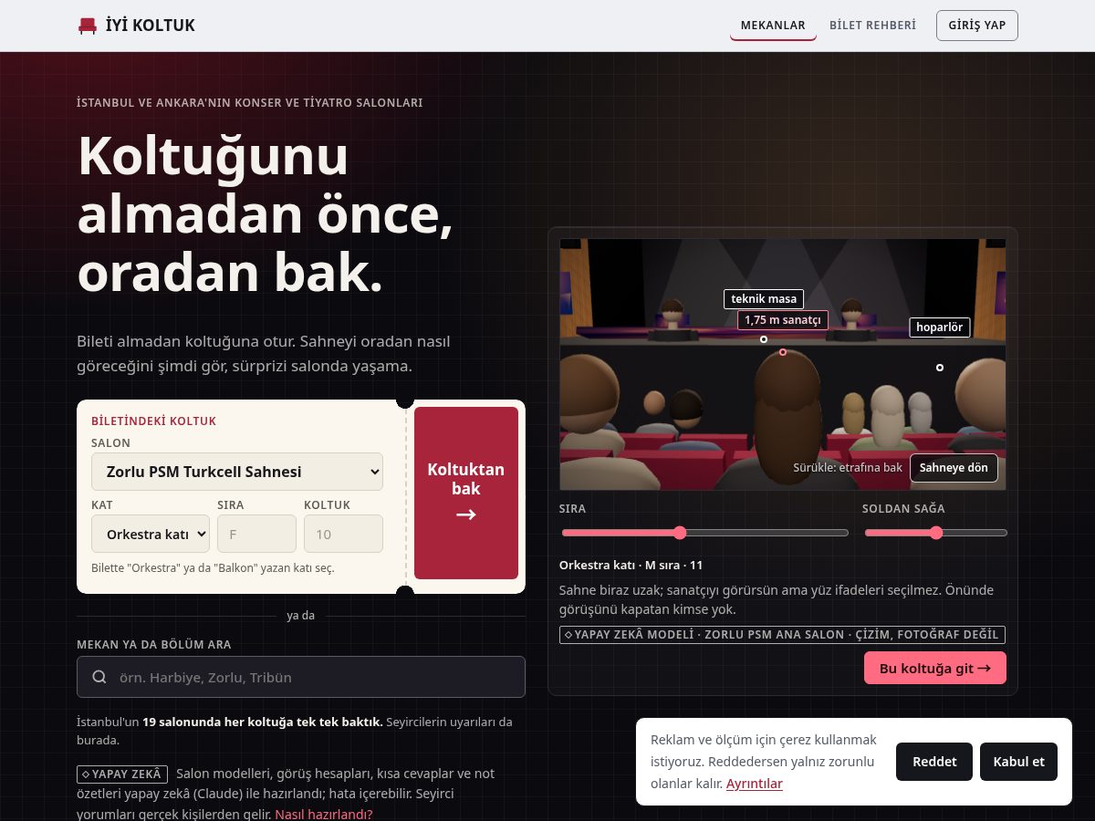 Landing-page snapshot of iyikoltuk.com
