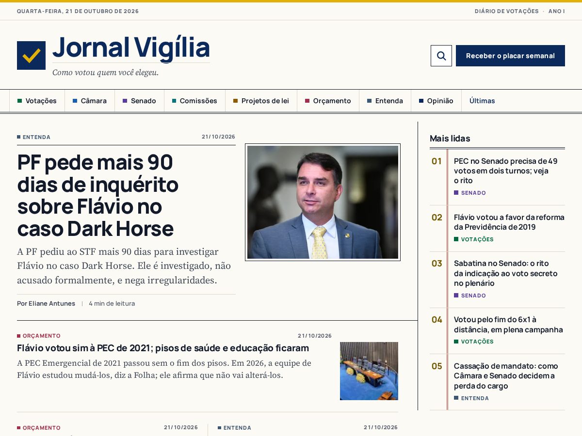 Landing-page snapshot of jornalvigilia.com