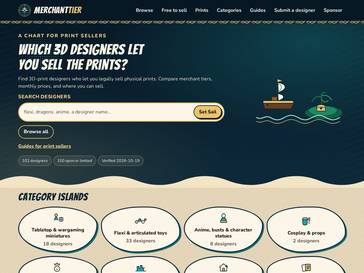 Landing-page snapshot of merchanttier.com