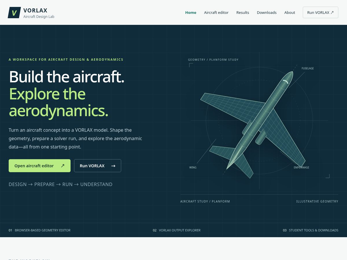 Landing-page snapshot of myaircraftdesign.com