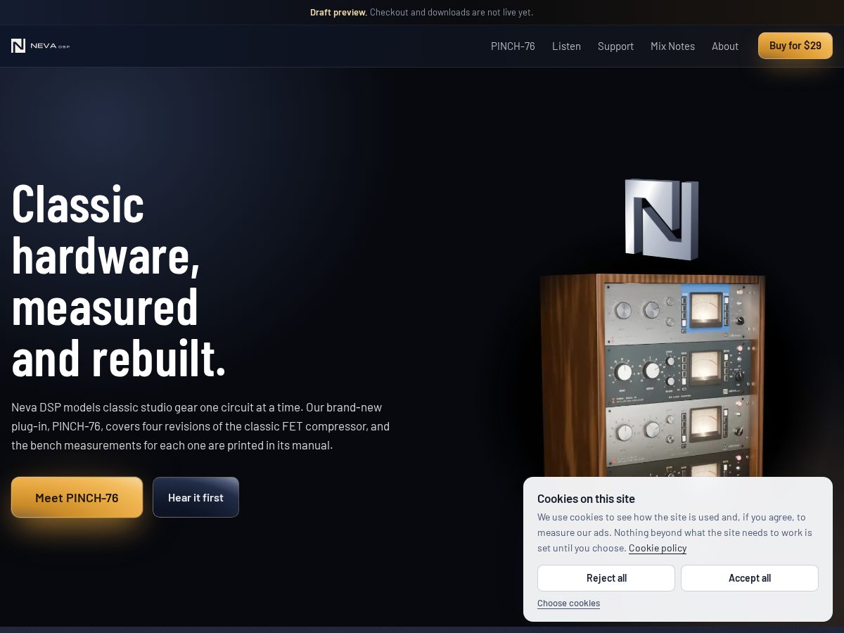 Landing-page snapshot of nevadsp.com