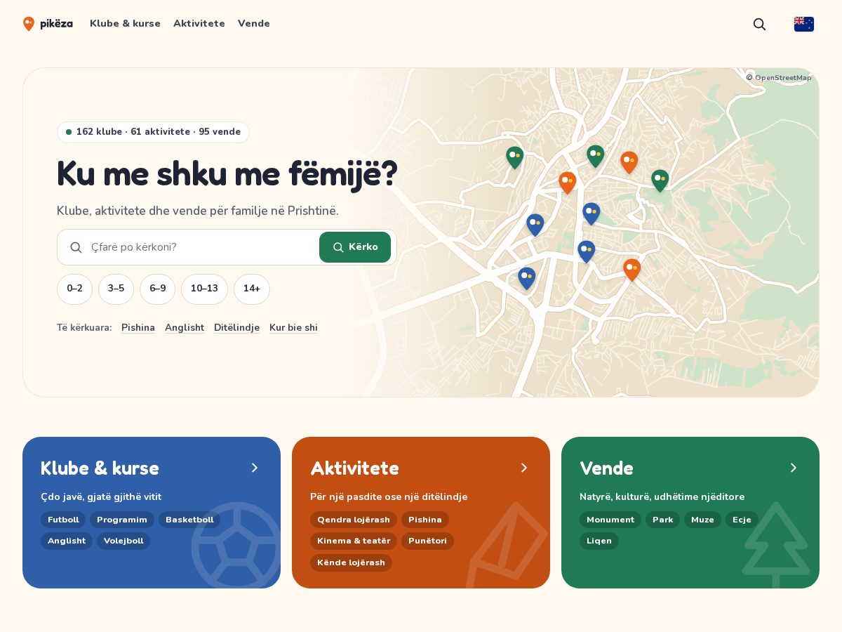 Landing-page snapshot of pikeza.com