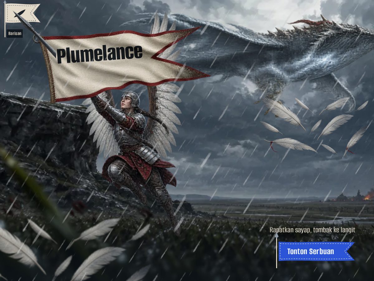 Landing-page snapshot of plumelance.com