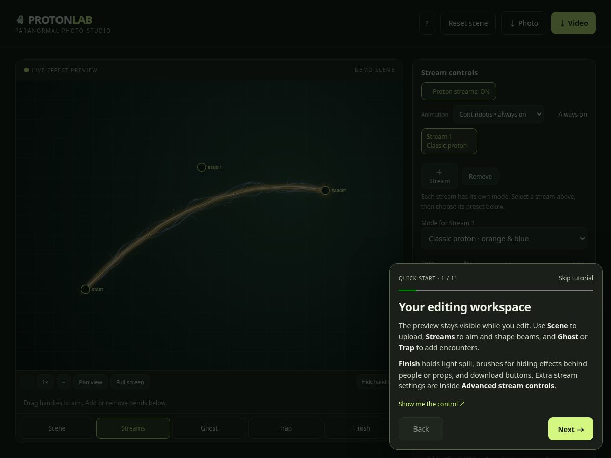 Landing-page snapshot of protonlab.stream