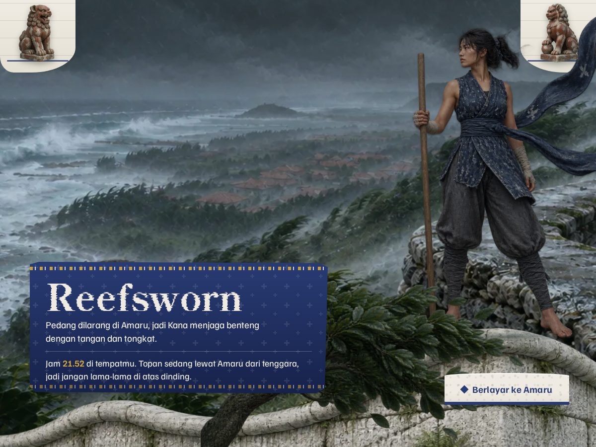 Landing-page snapshot of reefsworn.com