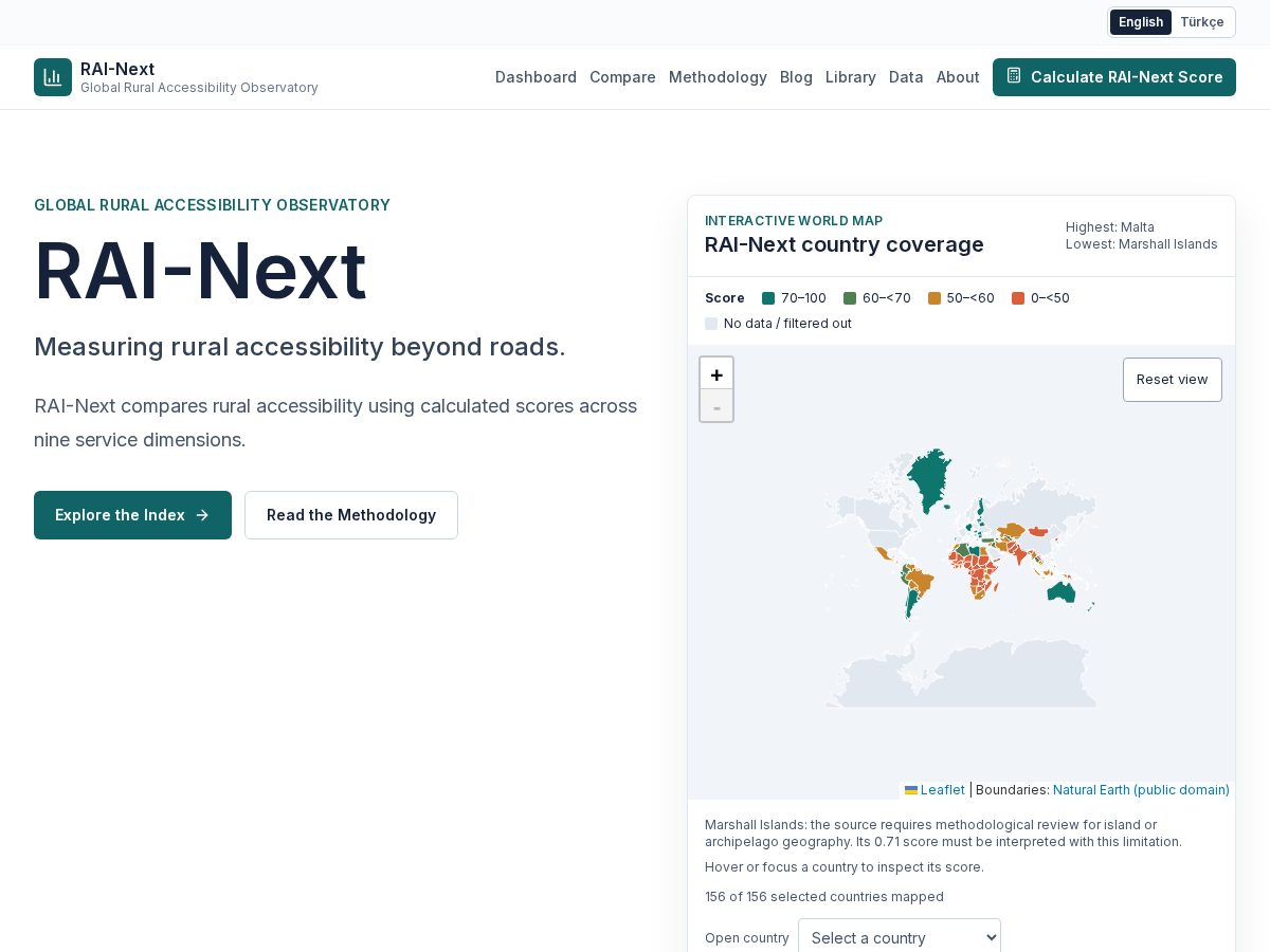 Landing-page snapshot of ruralaccessibility.com