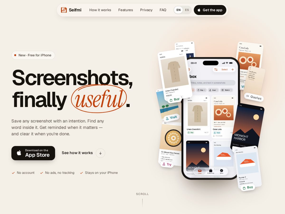 Landing-page snapshot of seifmi.com