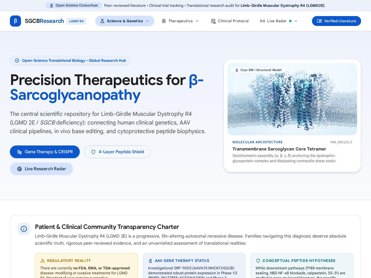 Landing-page snapshot of sgcbresearch.org