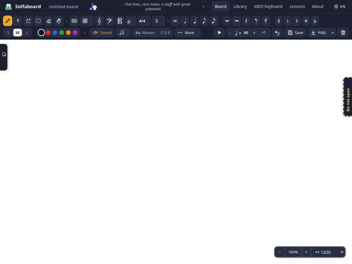 Landing-page snapshot of solfaboard.com