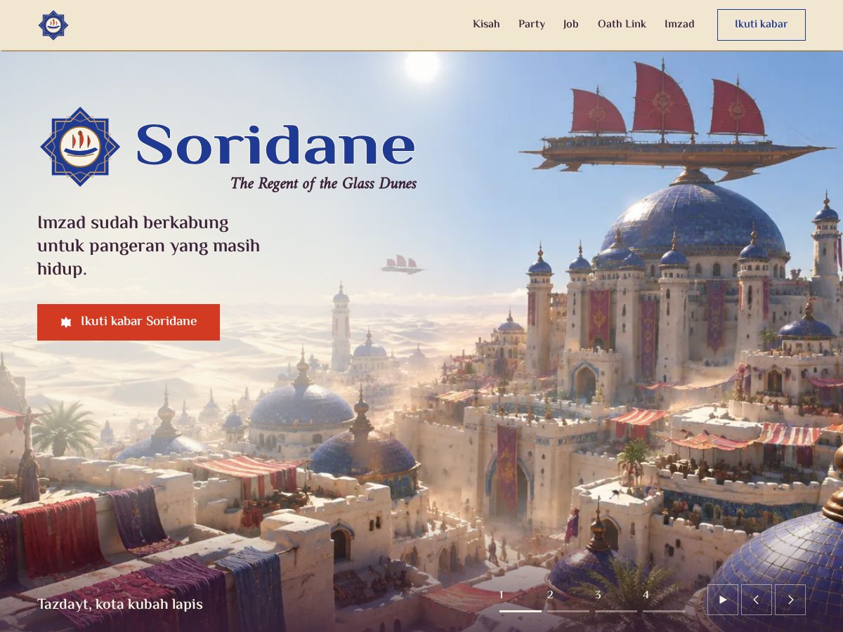 Landing-page snapshot of soridane.com