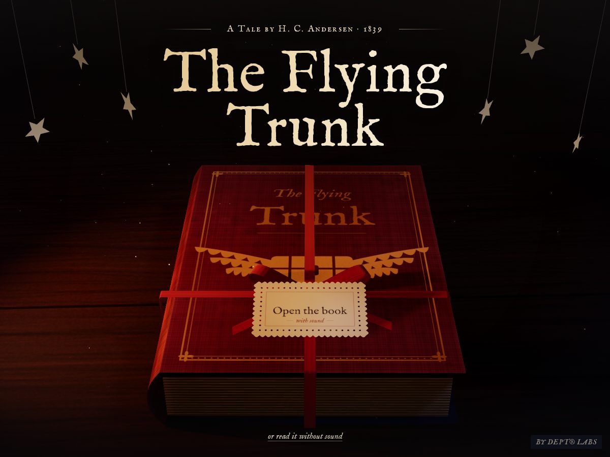 Landing-page snapshot of the-flying-trunk.com
