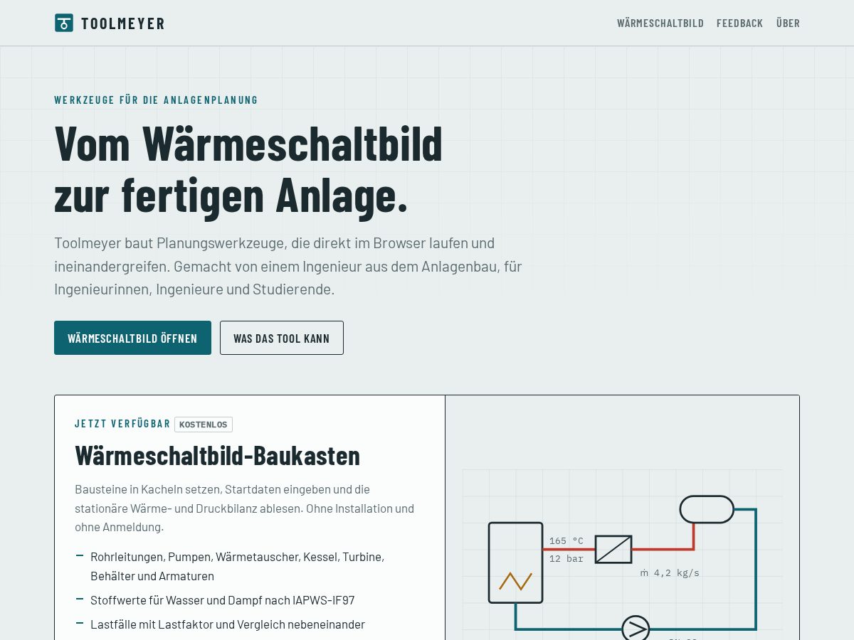 Landing-page snapshot of toolmeyer.com