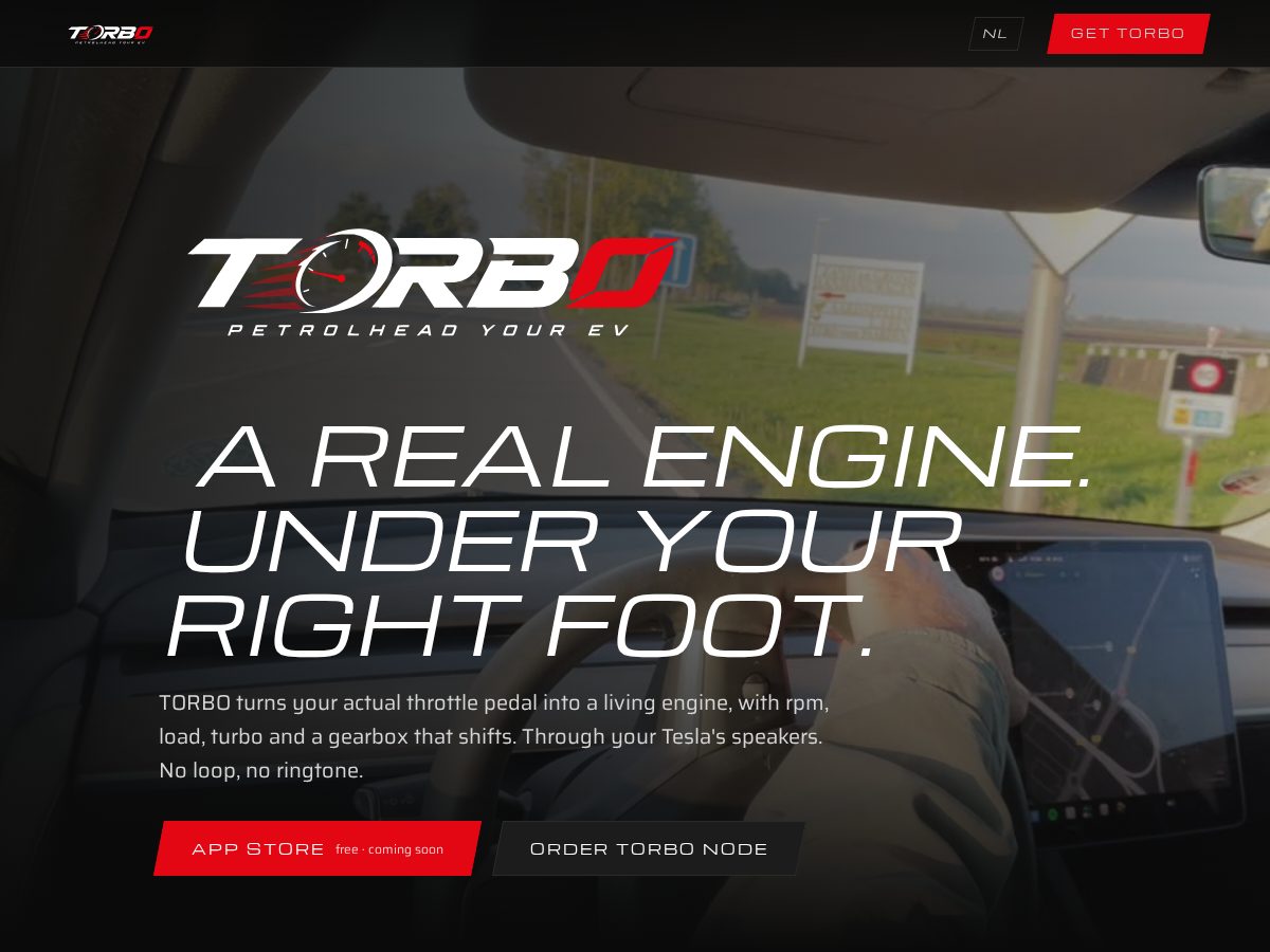 Landing-page snapshot of torboev.com