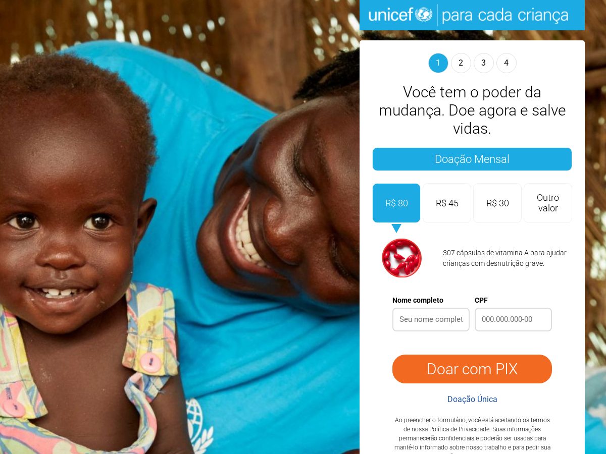 Landing-page snapshot of uniceff.org