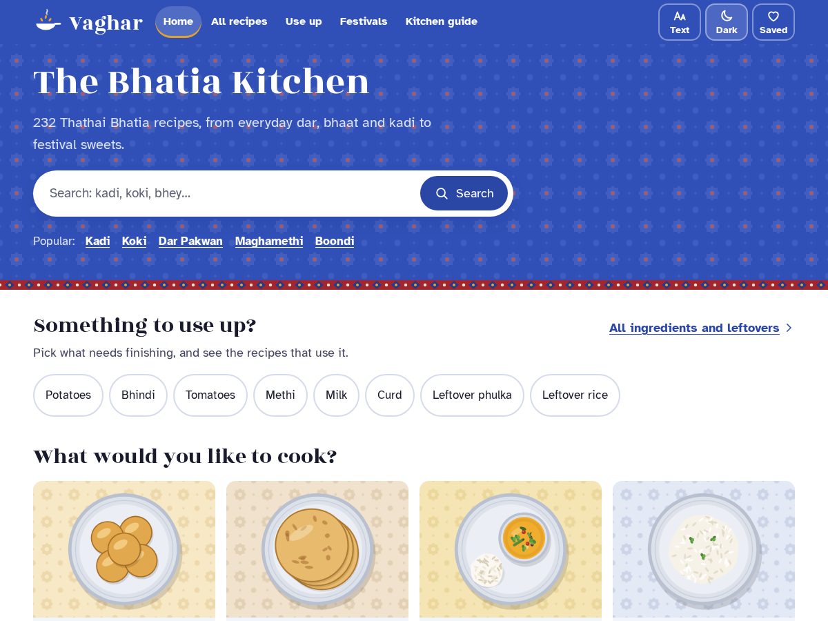 Landing-page snapshot of vaghar.org