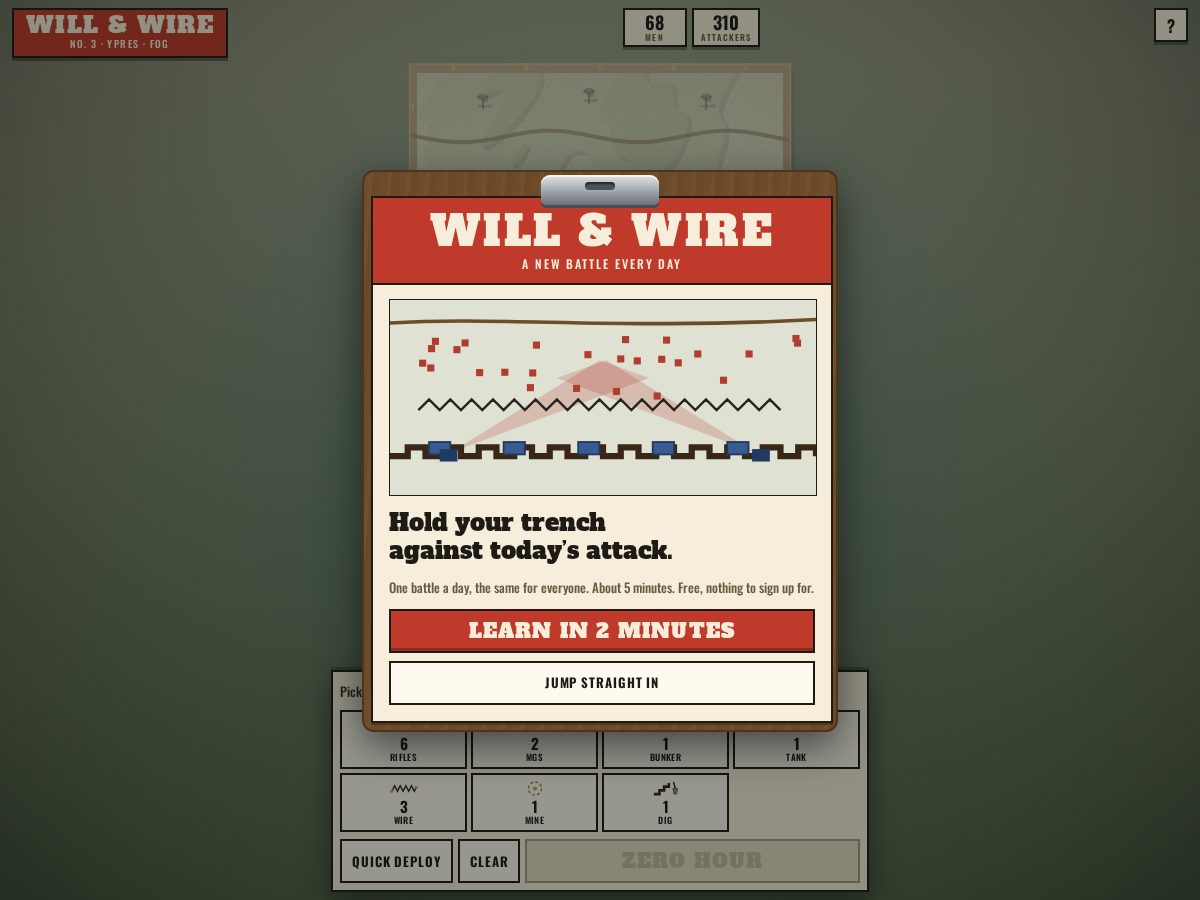 Landing-page snapshot of willandwire.com