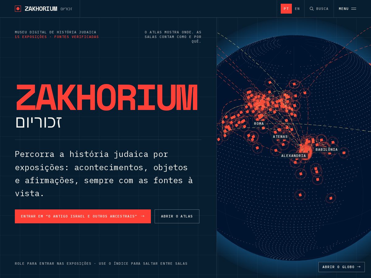 Landing-page snapshot of zakhorium.com