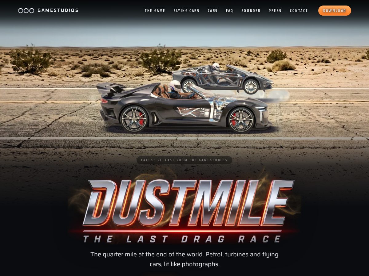 Landing-page snapshot of 000gamestudios.com