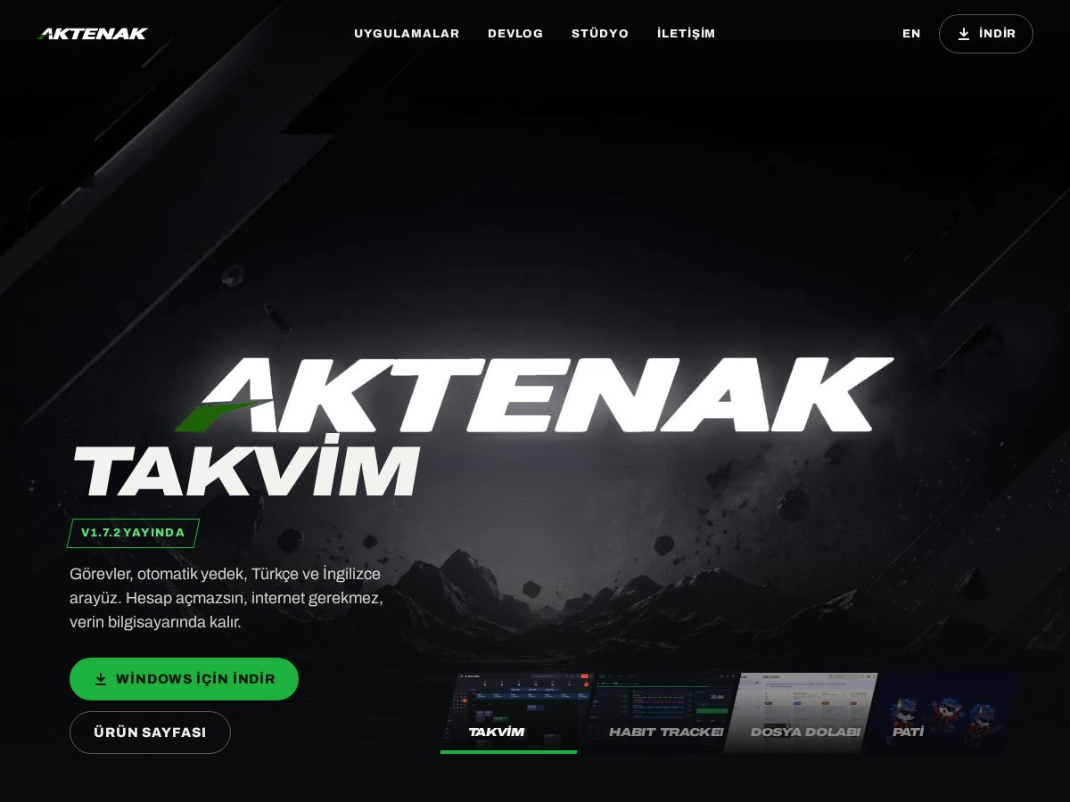 Landing-page snapshot of aktenak.tech