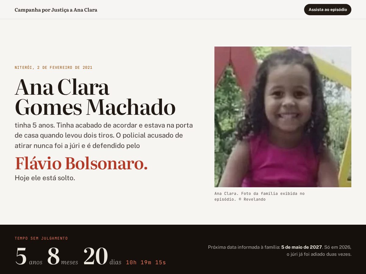 Landing-page snapshot of anaclara.info
