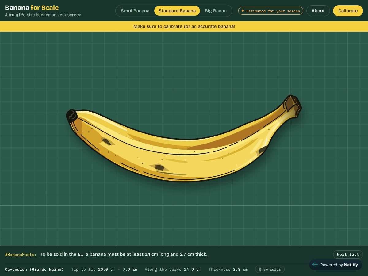 Landing-page snapshot of bananaforscale.fit