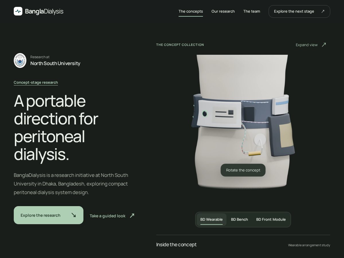 Landing-page snapshot of bangladialysis.com